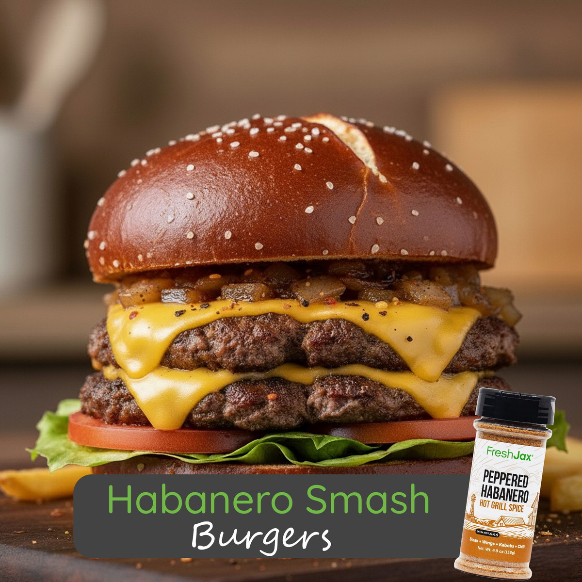 Habanero Smash Burgers (Juicy & Fiery)