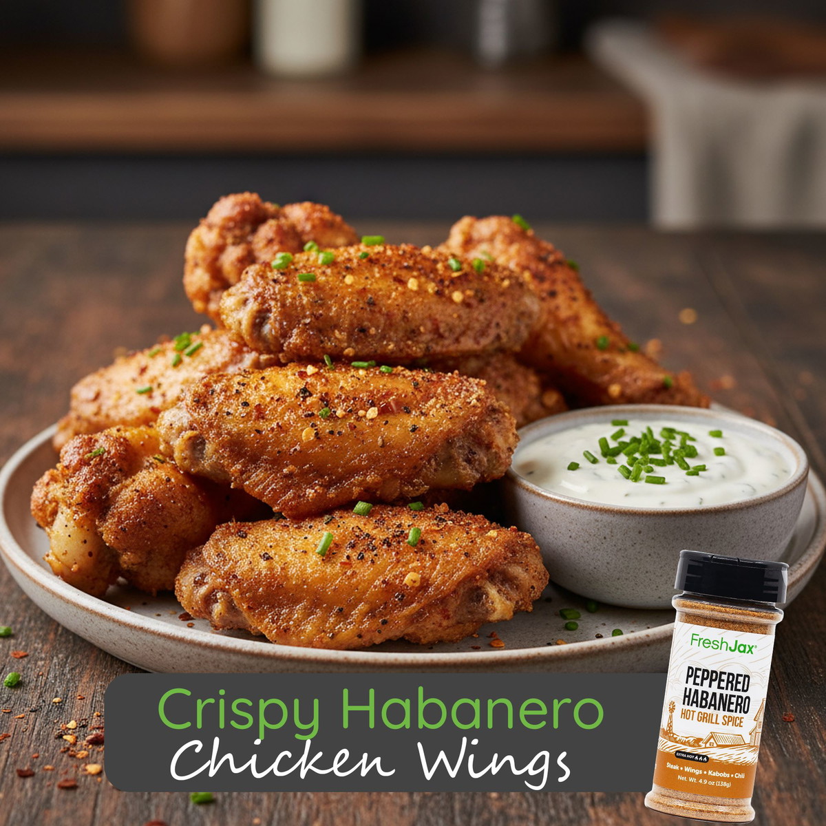 Crispy Habanero Chicken Wings (Game Day Hero)