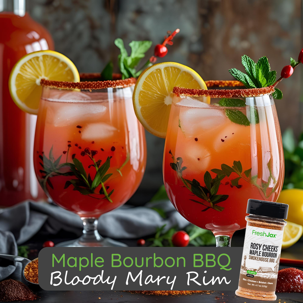 Maple Bourbon BBQ Bloody Mary Rim