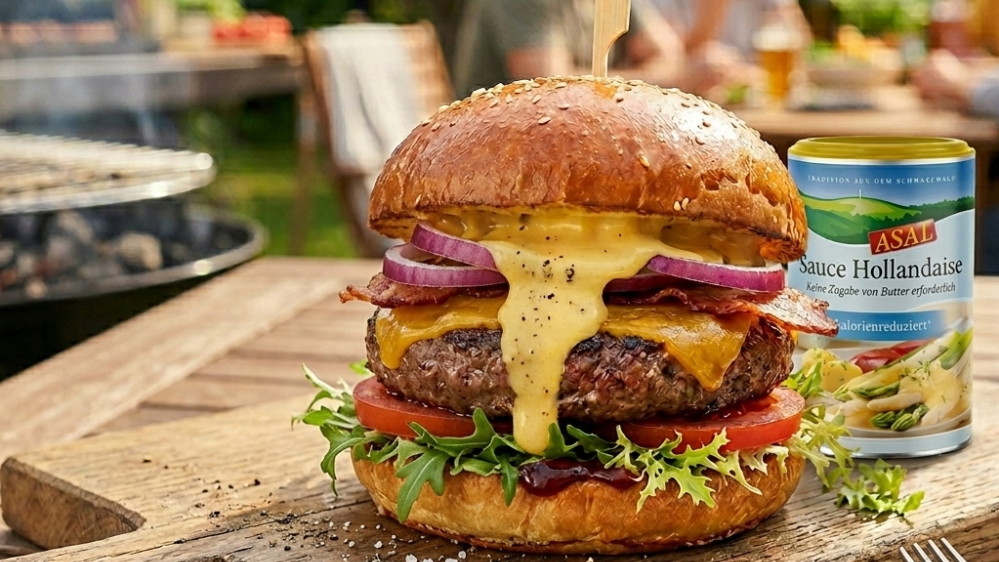 Image of BBQ Burger mit Hollandaise