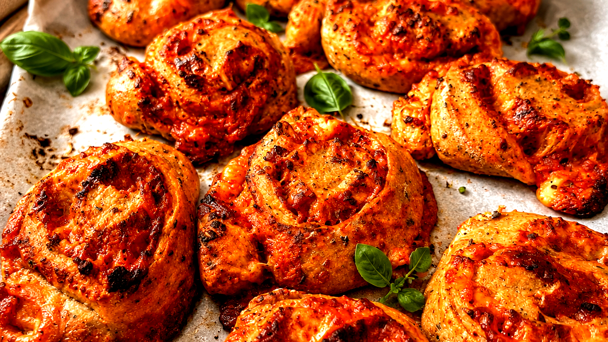 Image of Proteinreiche Pizzaschnecken
