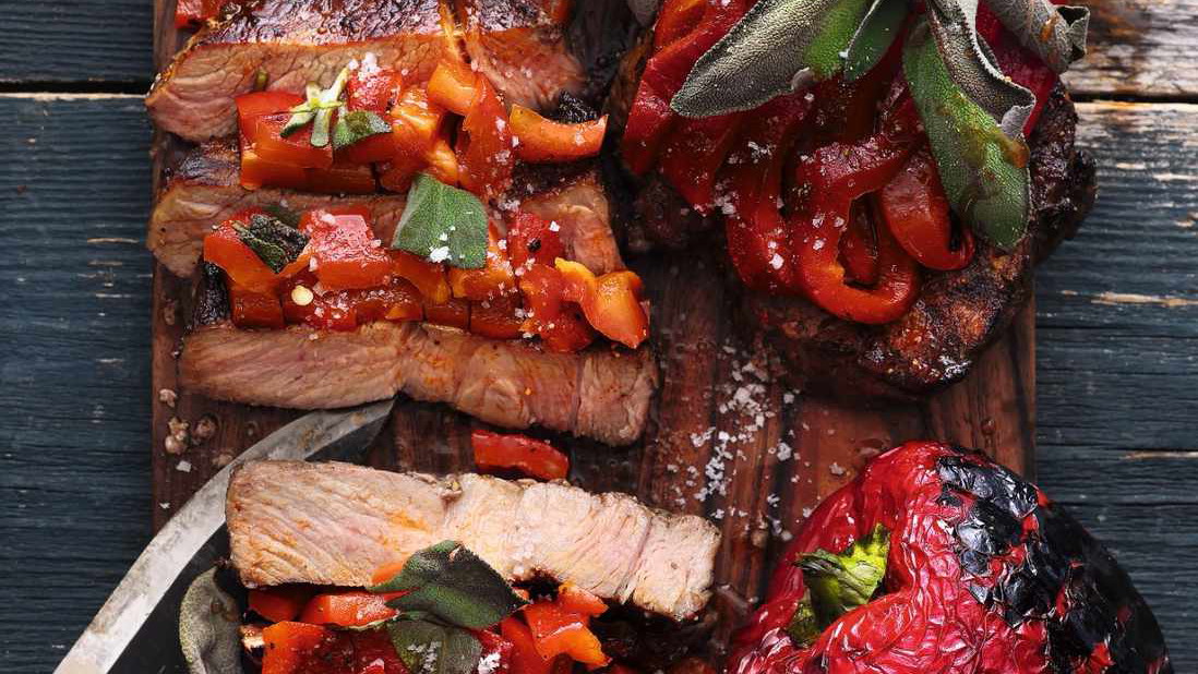 Image of Nackensteak mit Röstpaprika