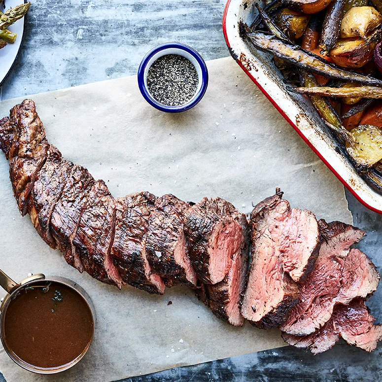 Chargrilled Eye Fillet with Barbecued Veg