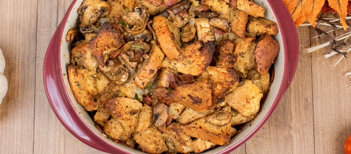 Bacon, Mushroom & Sage Stuffing