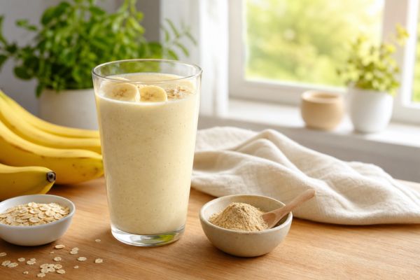 Image of Banana Smoothie with Organic Ashwagandha Powder
