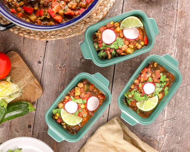 Image of Easy Three-Bean Vegetable Chili (Vegetarian, Freezer-Friendly)