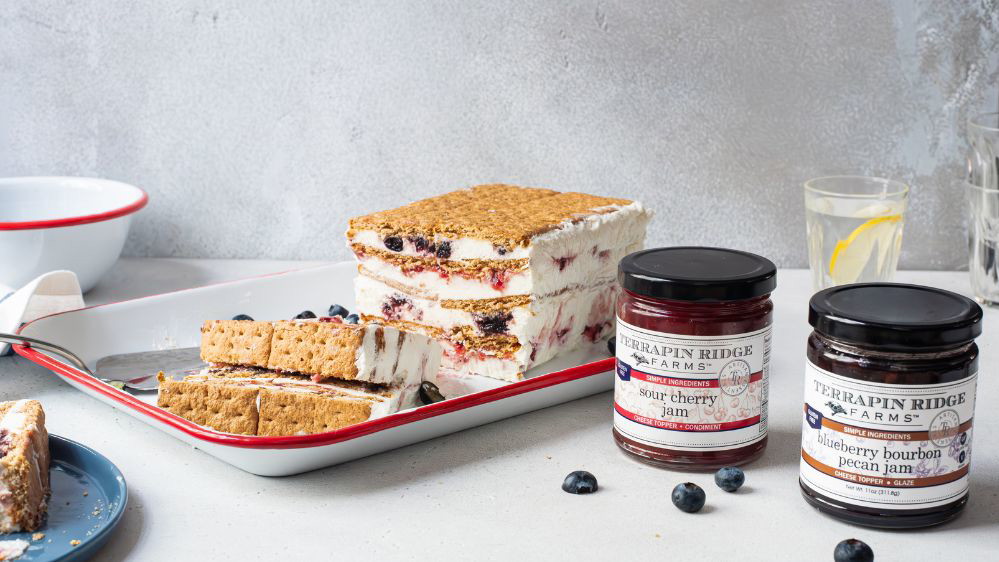 Image of Red, White & Blueberry Icebox Cake