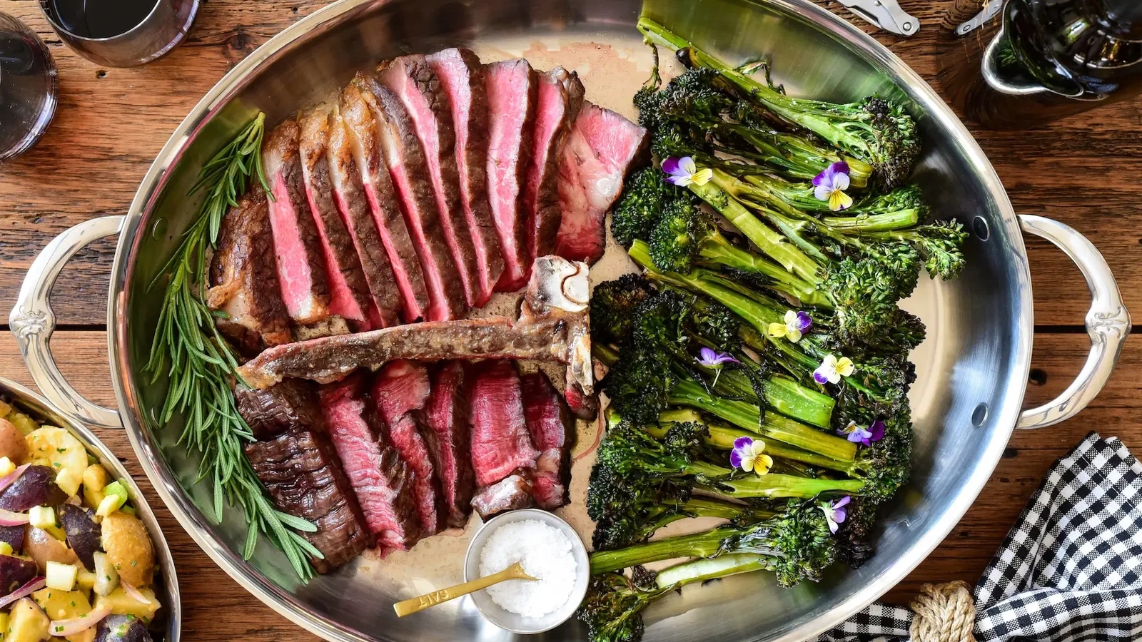 Image of Thick Cut Reverse Sear T-Bone Steak