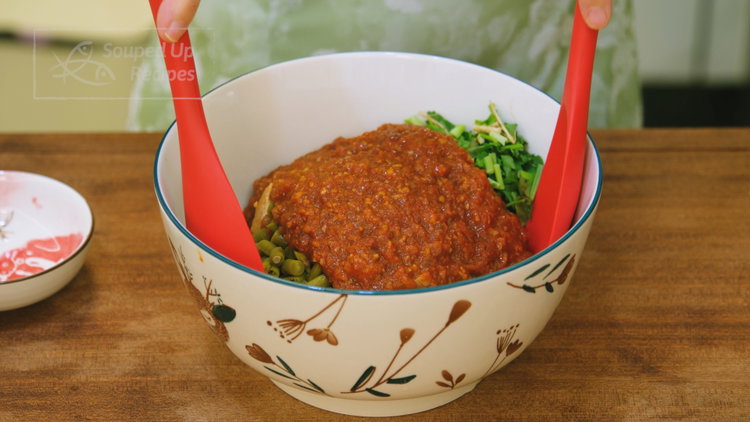 Image of In a large mixing bowl, combine the crispy tofu, cilantro,...