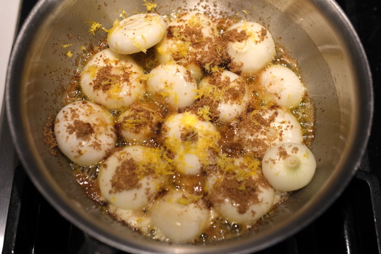 Image of Spread the sugar and salt over the onions and finely...