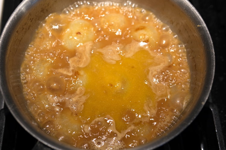 Image of Add the Quince Chardonnay Vinegar and water. The liquid should...