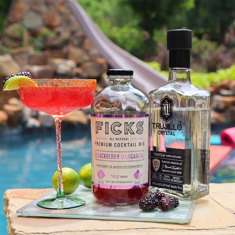 Backyard Blackberry Margaritas