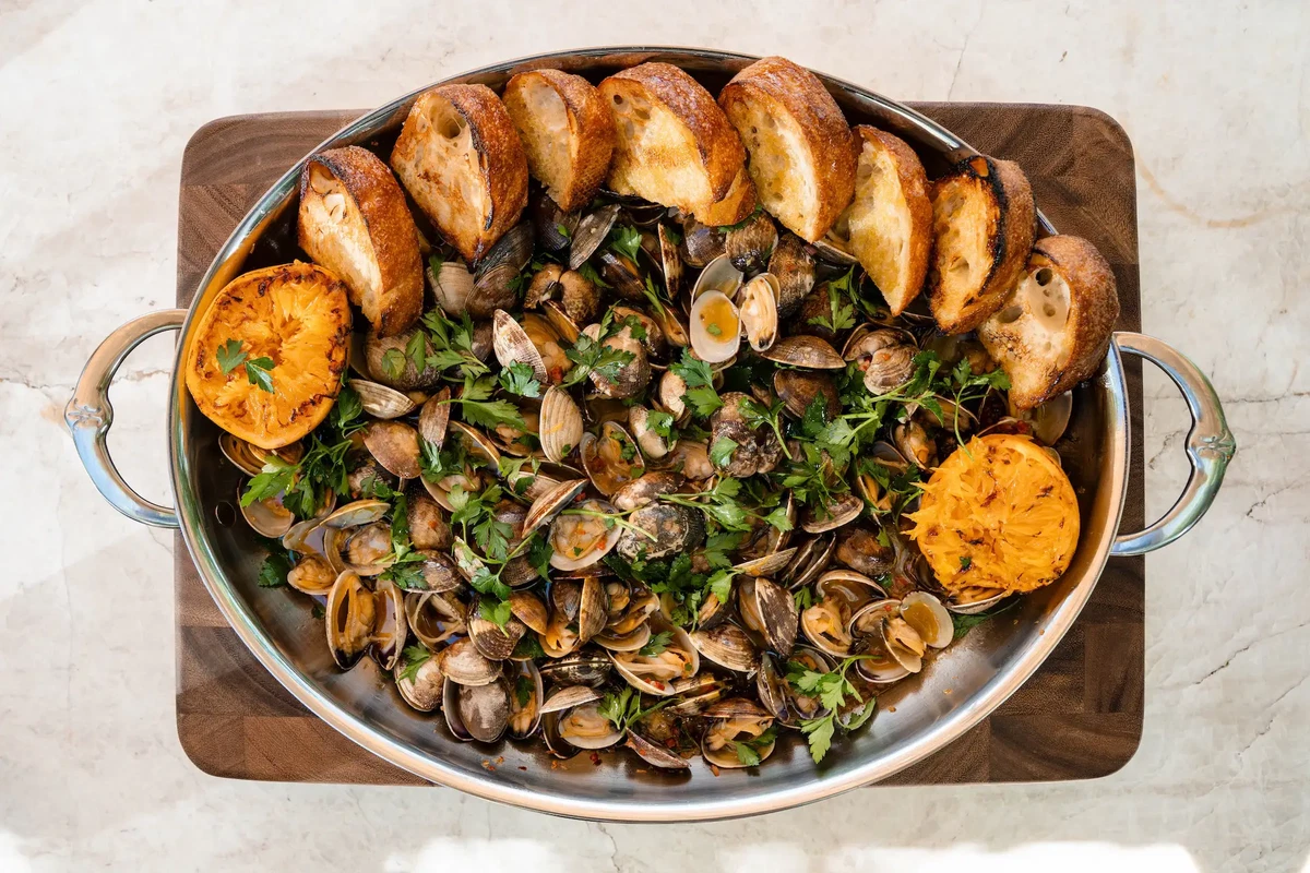 Grilled Clams Casino