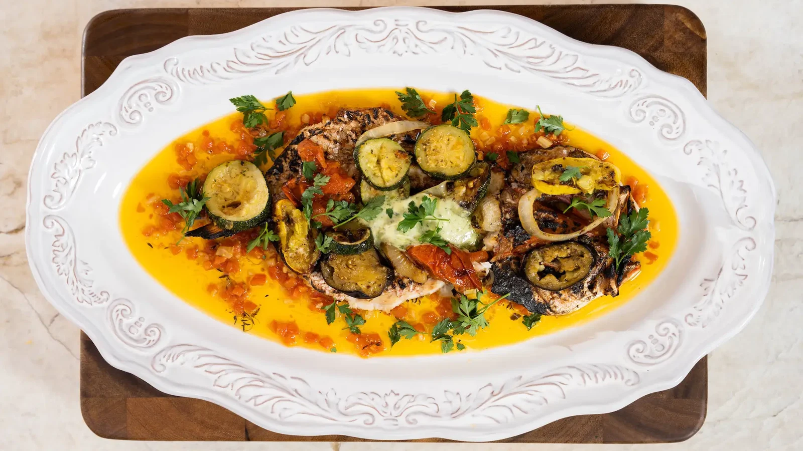 Image of Whole Grilled Pacific Snapper