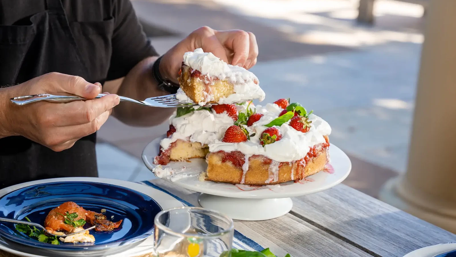 Image of Grilled Strawberry Upside Down Cake