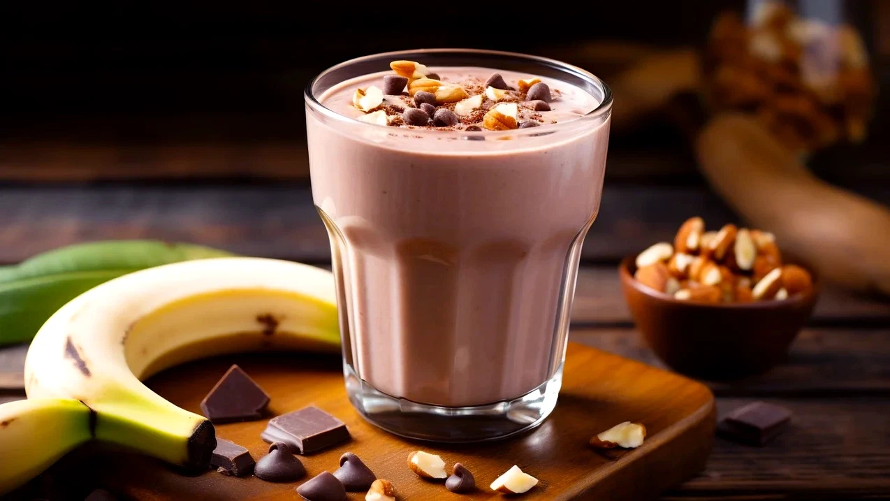 Image of Chocolate Banana Nut Butter Smoothie