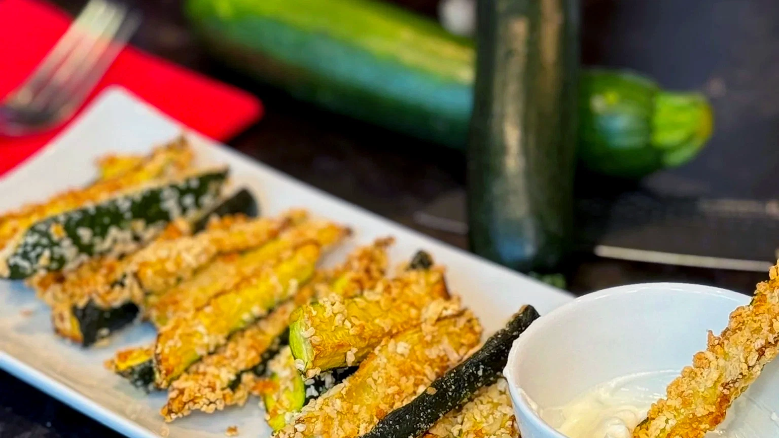 Image of Oven-Fried Zucchini Sticks