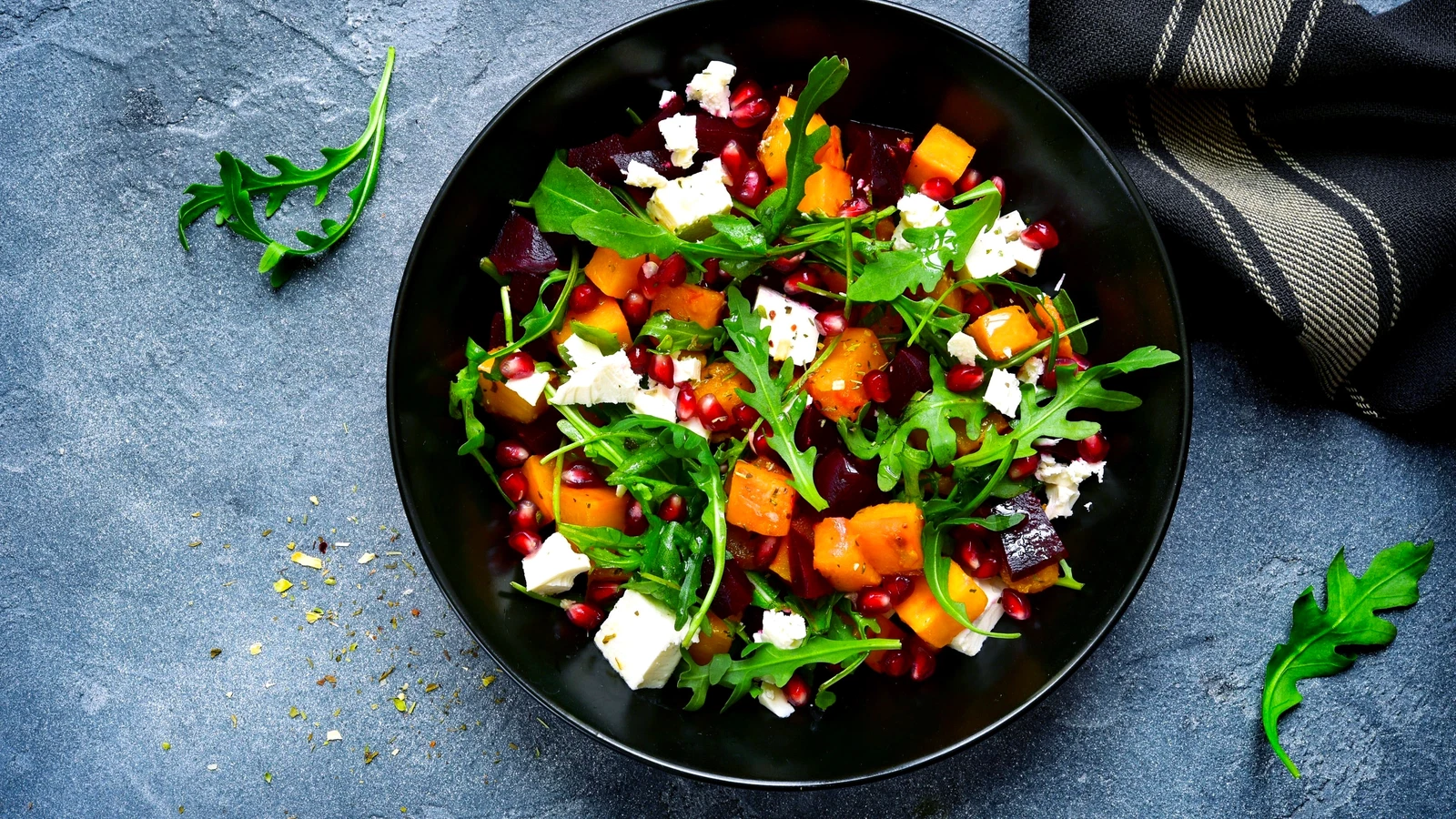 Image of Sweet Potato Arugula Wild Rice Salad