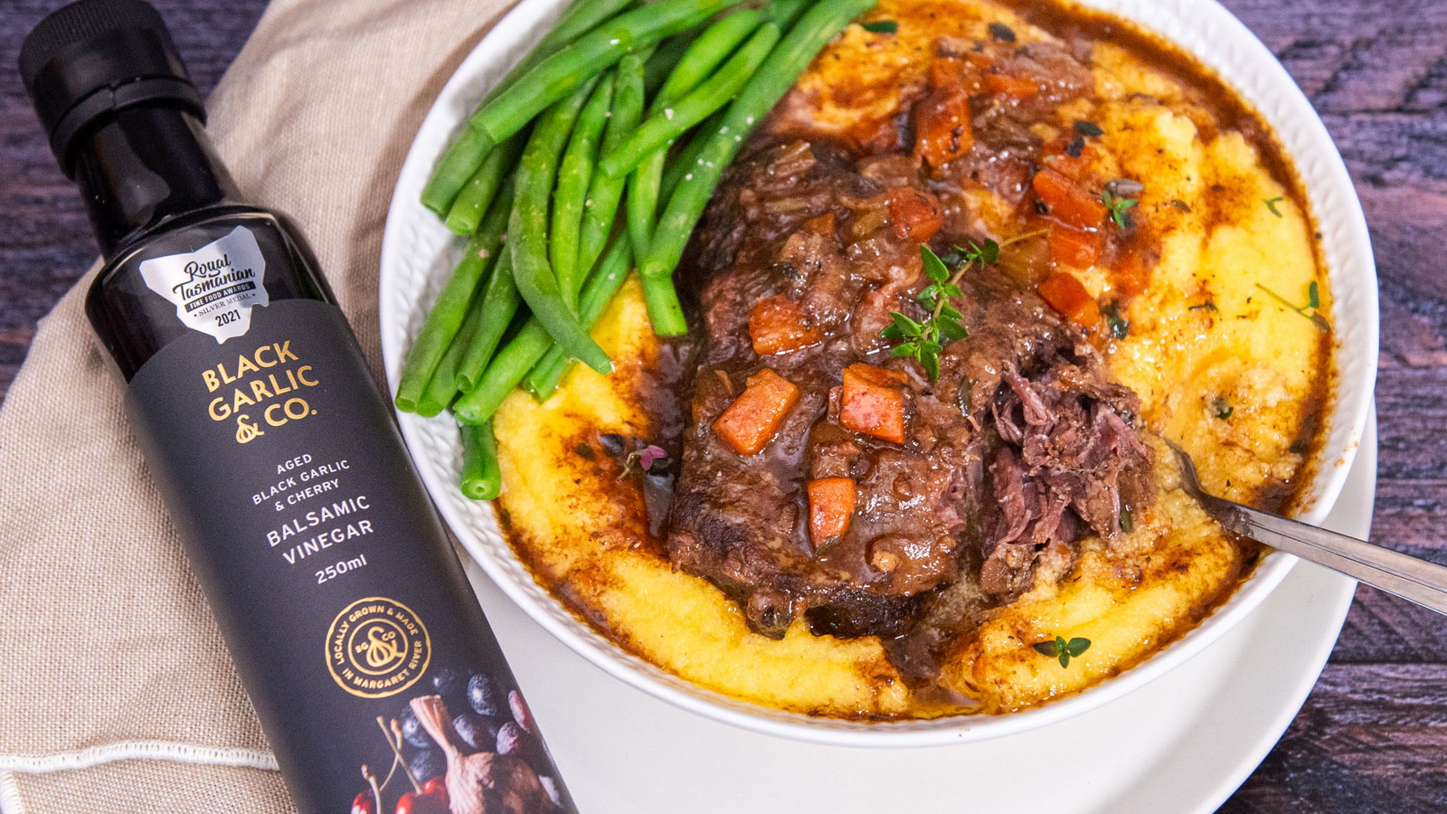 Image of Slow Cooked Balsamic Beef Cheeks