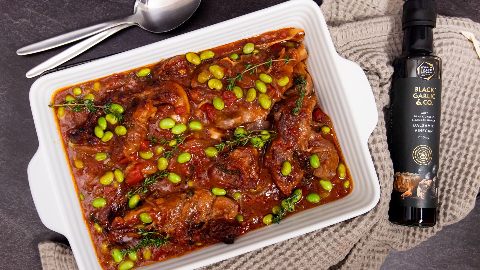 Image of BAKED BALSAMIC LAMB CHOPS