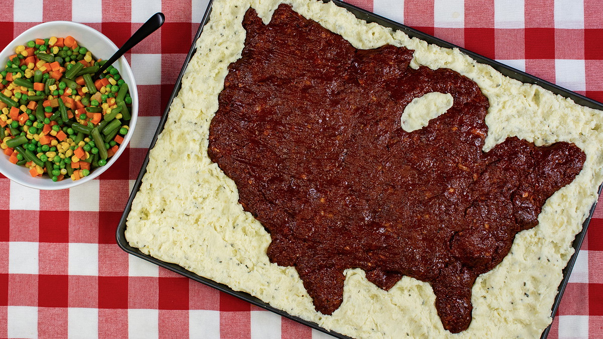 4th of July Meatloaf and Mashed Potatoes