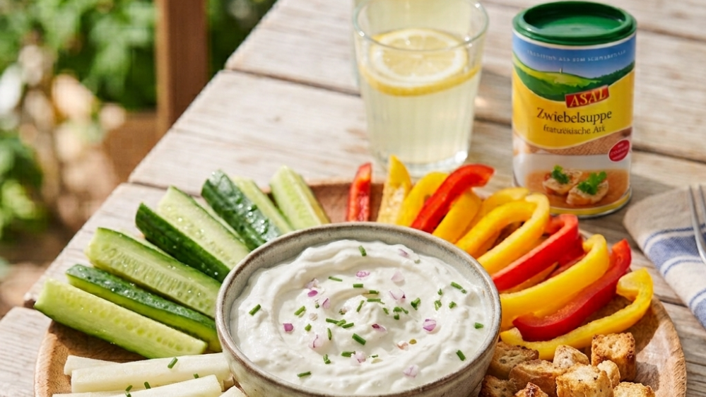 Image of Zwiebelsuppen-Dip mit Frischkäse 