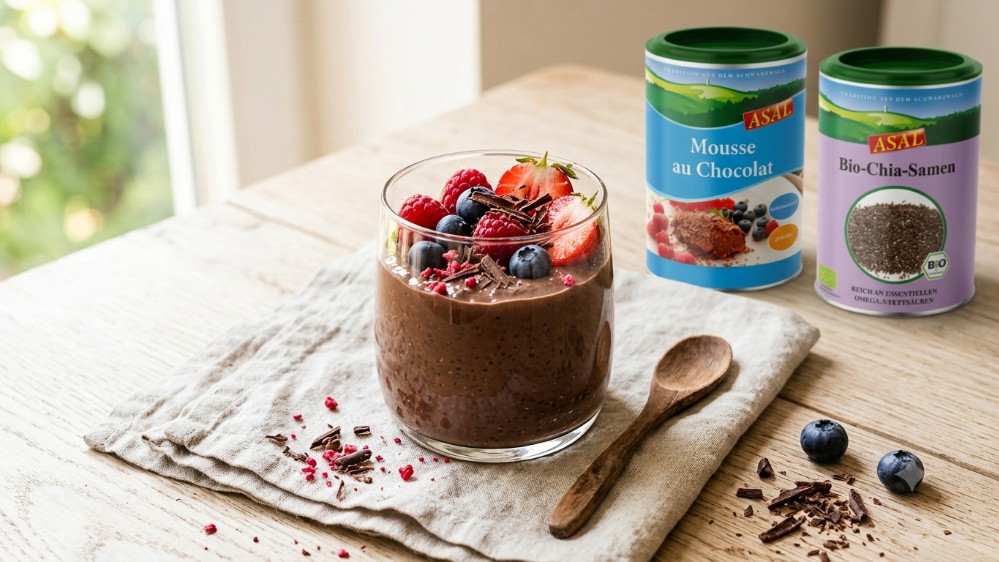 Image of Schoko-Chia-Pudding mit Banane