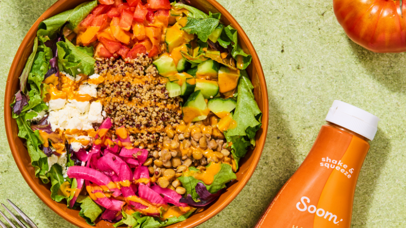 Image of Harissa Tahini Grain & Greens Salad