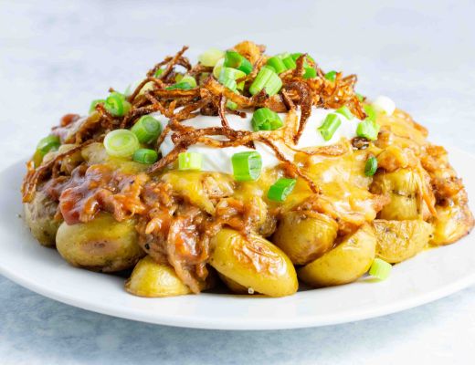 Image of Sweet & Spicy Pulled Pork Potato Nachos
