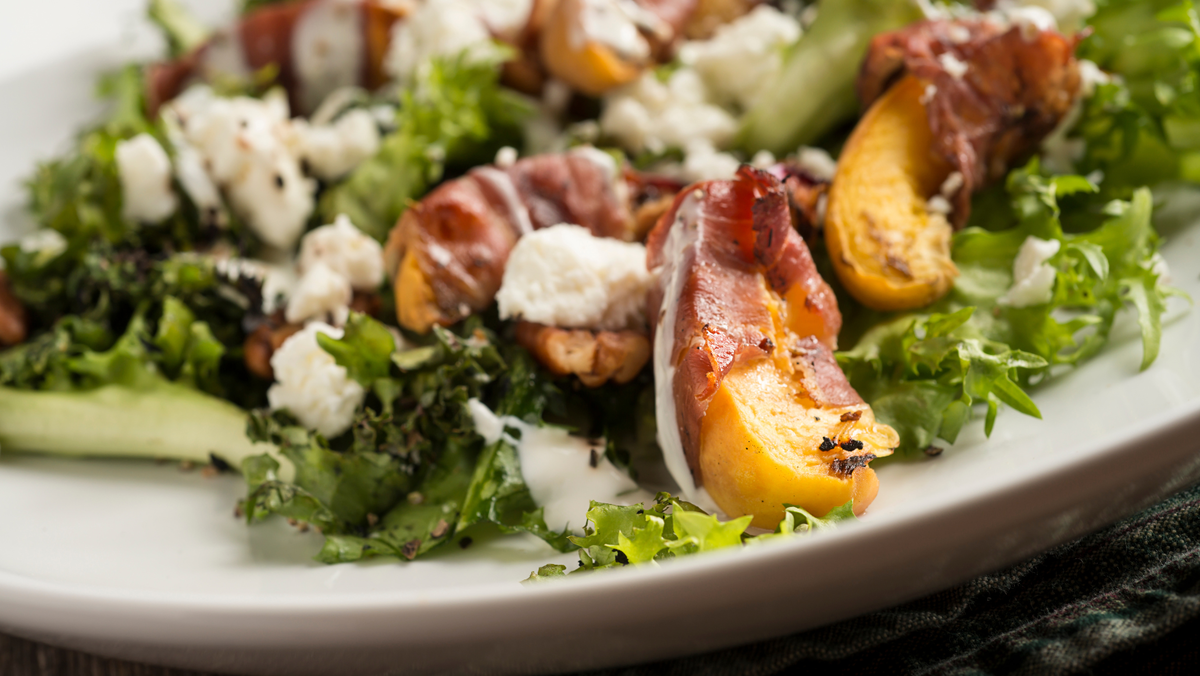 Grilled Salad with Creamy Italian Vinaigrette