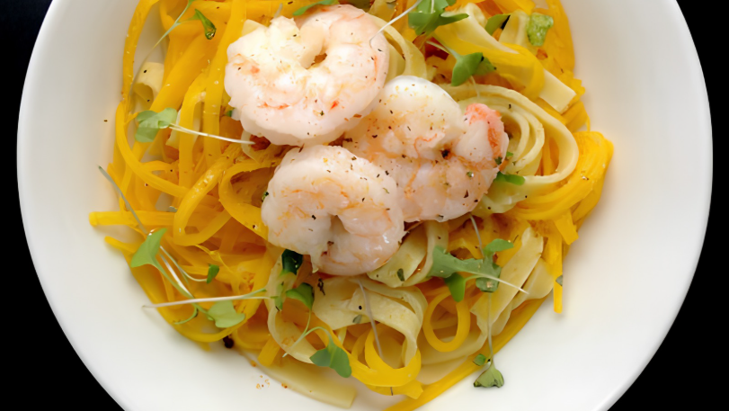 Image of Garlic Butter Shrimp & 'Pasta'