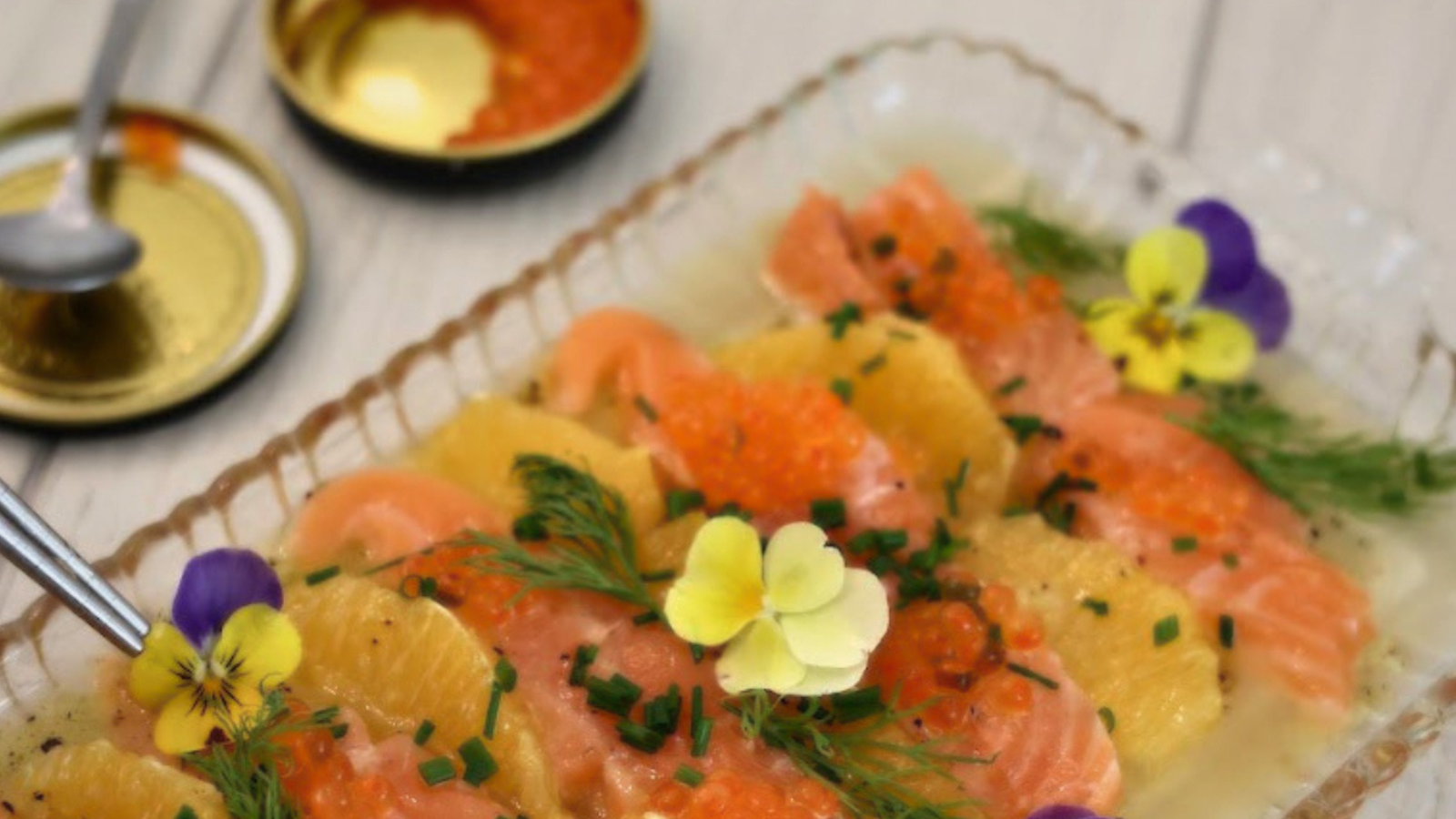 Image of Citrus-Cured Atlantic Salmon Carpaccio
