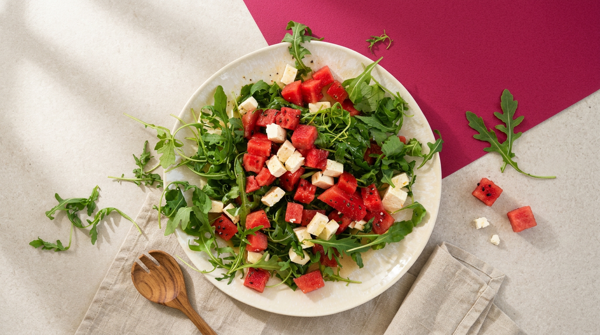 Melonen Feta Salat