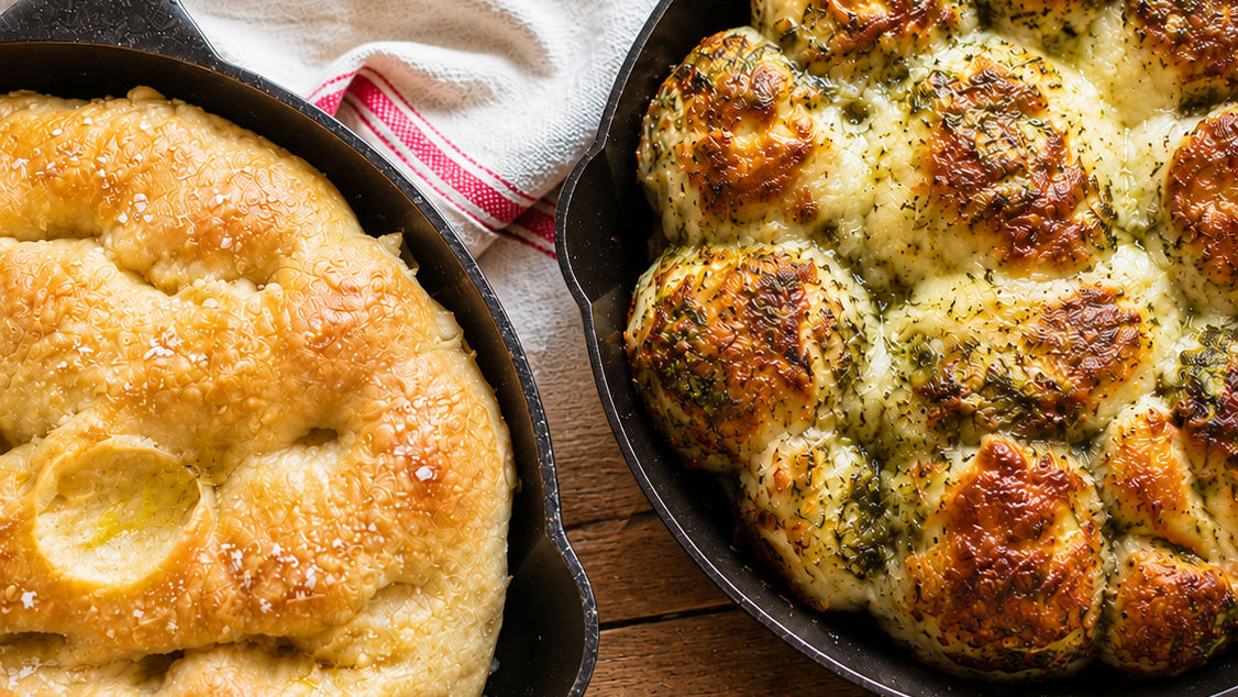 Image of Cheesy Pesto Pull-Apart Bread