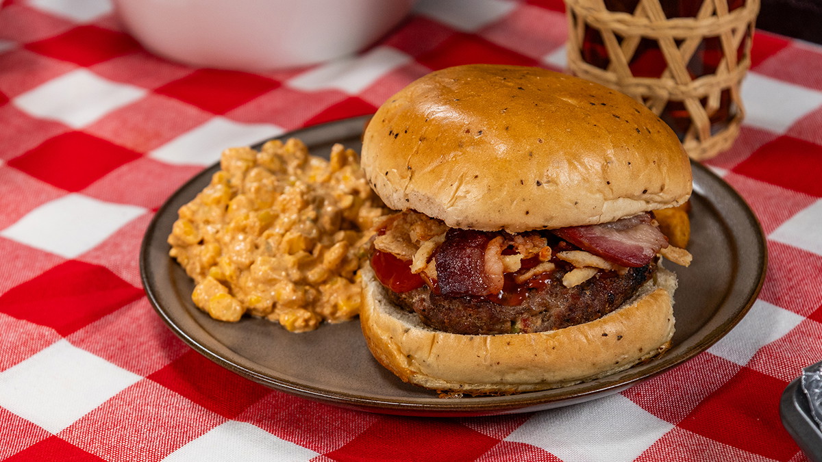 Jalapeño Popper Burgers and Elote Corn Salad