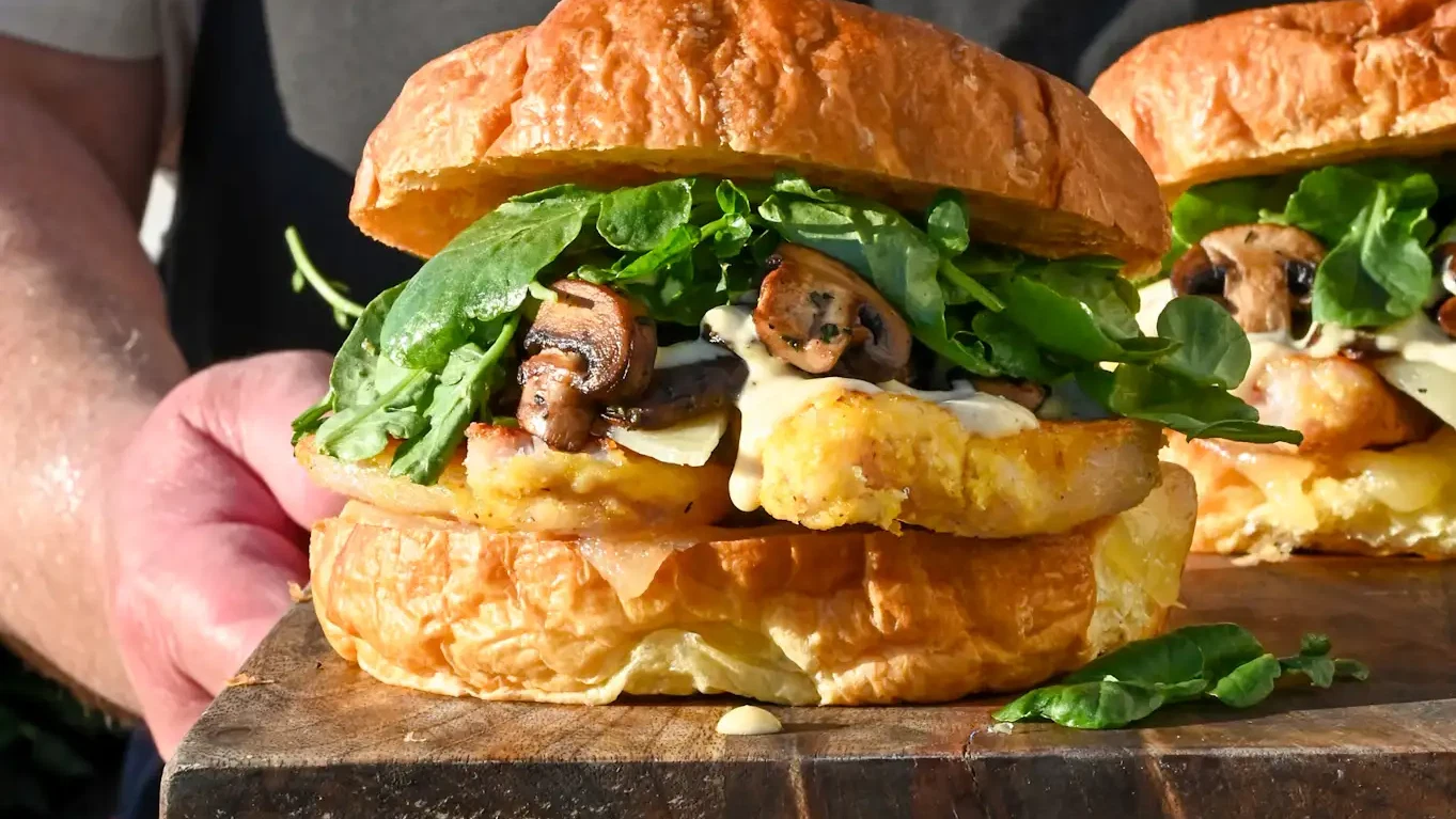 Image of Steakhouse Peameal Bacon Sandwich with Mushrooms