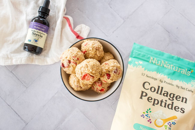 Image of No Bake Strawberry Shortcake Protein Balls