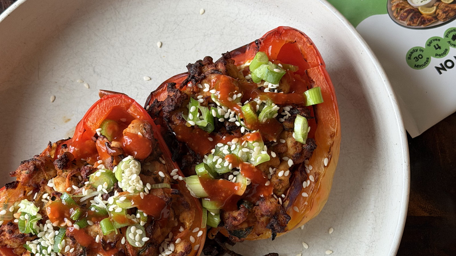 Image of Honey & Garlic Stir Fry Stuffed Capsicum