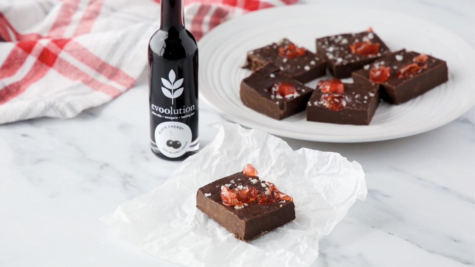 Image of Black Cherry Balsamic Chocolate Fudge
