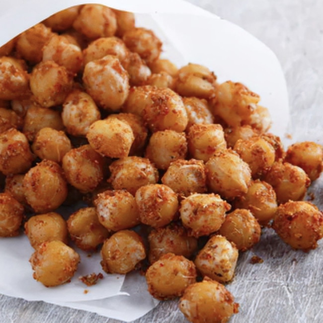 Image of crispy chili-lime roasted chickpeas