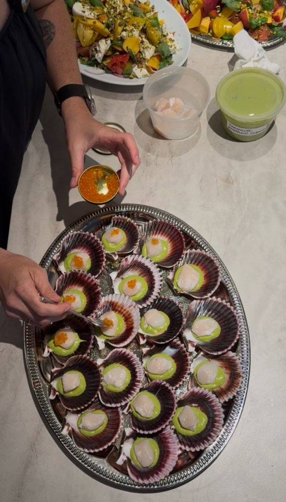 Image of Scallop Crudo with Poblano Crema Recipe