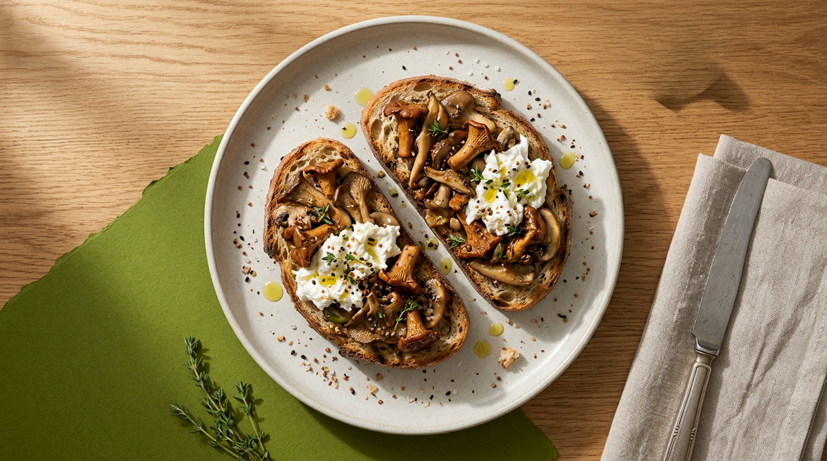 Bruschetta mit Pilzen