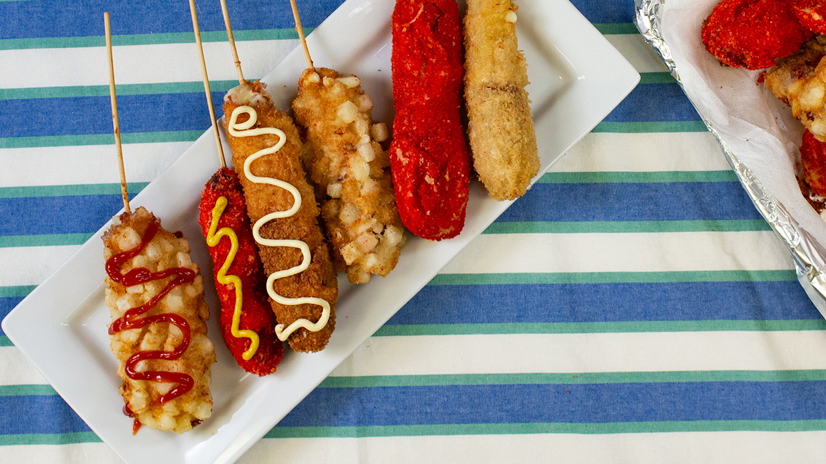 Korean Corn Dogs Made Halal