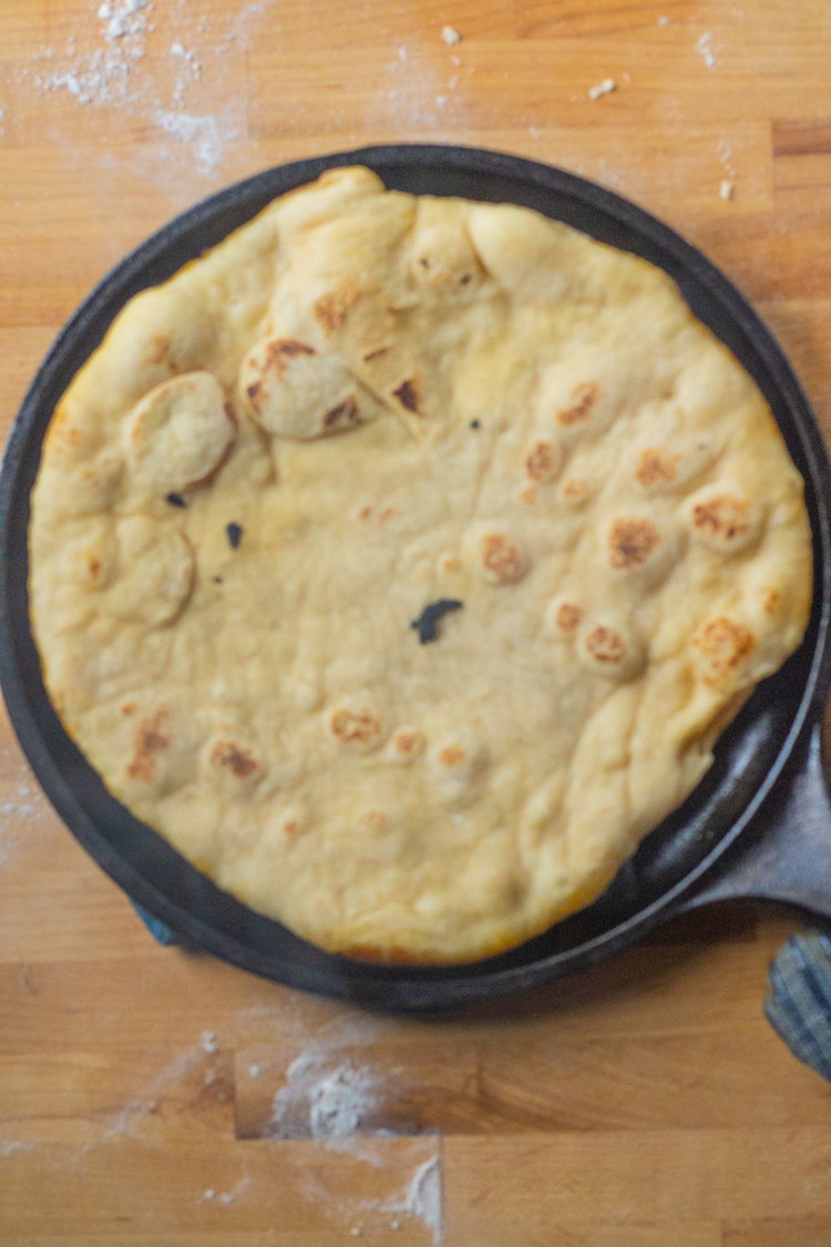 Image of Cook for until it starts to show air bubbles. You...