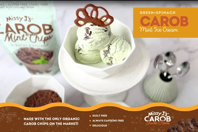 Image of MINT ICE CREAM WITH SPINACH