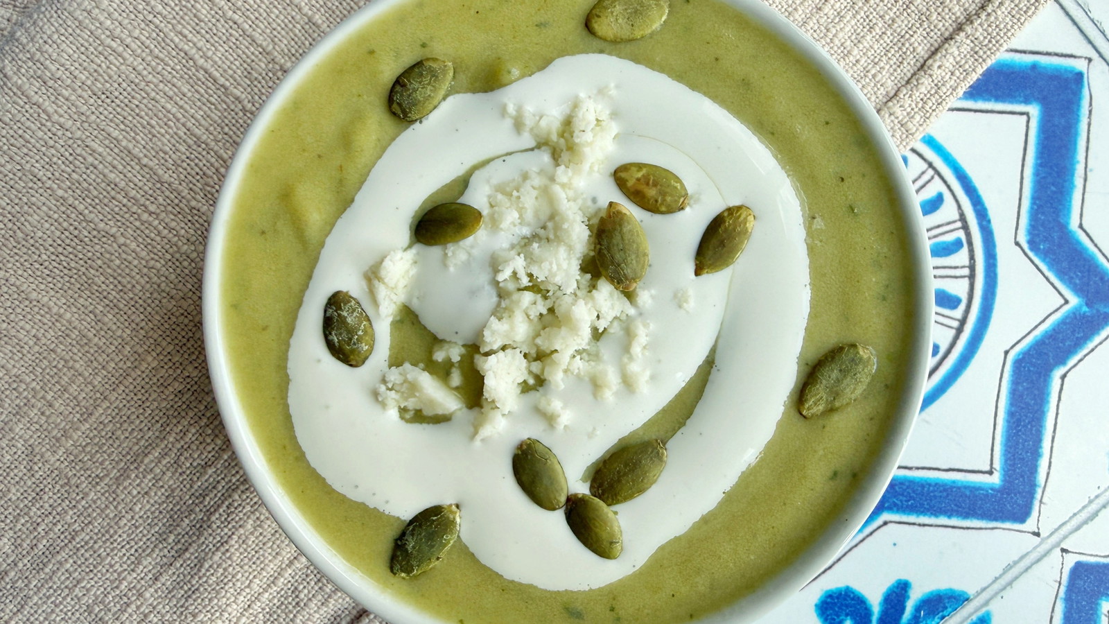 Creamy Roasted Poblano Soup