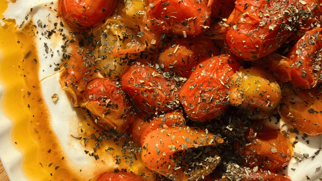 Roasted Tomato, Yogurt & Provençal Basil Dipping Oil