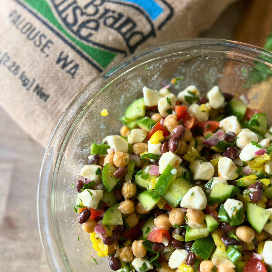 Tangy Chickpea & Black Bean Salad