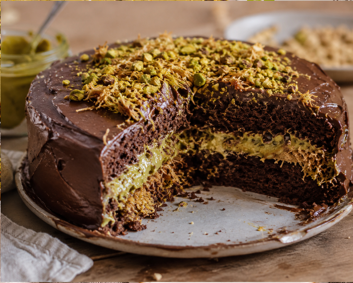π«π Dubai Chocolate Layer Cake
