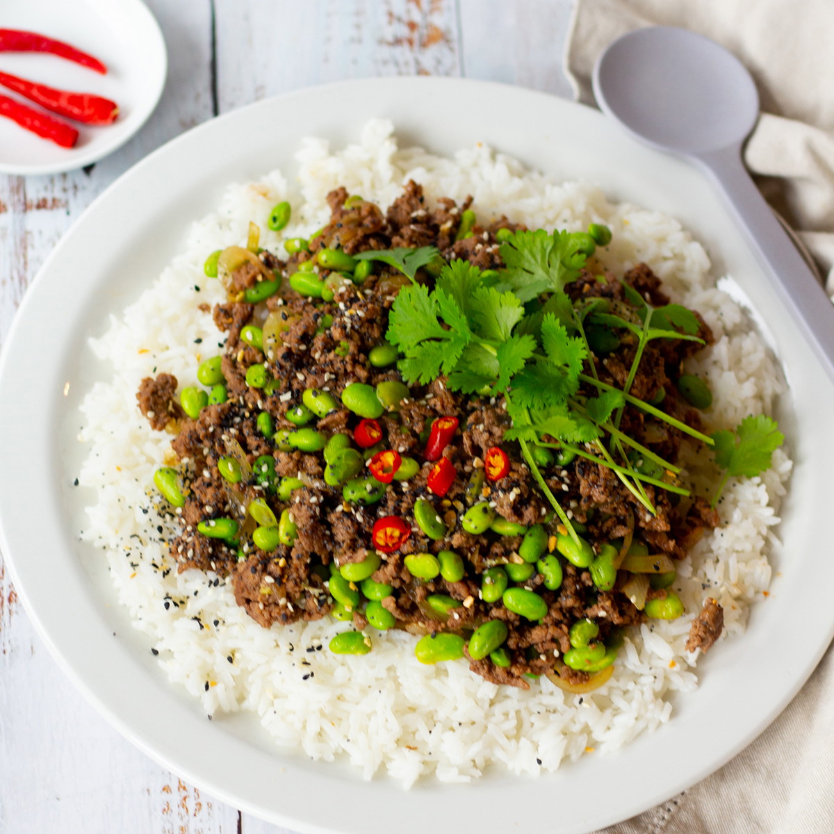 Beef & Edamame Stir Fry